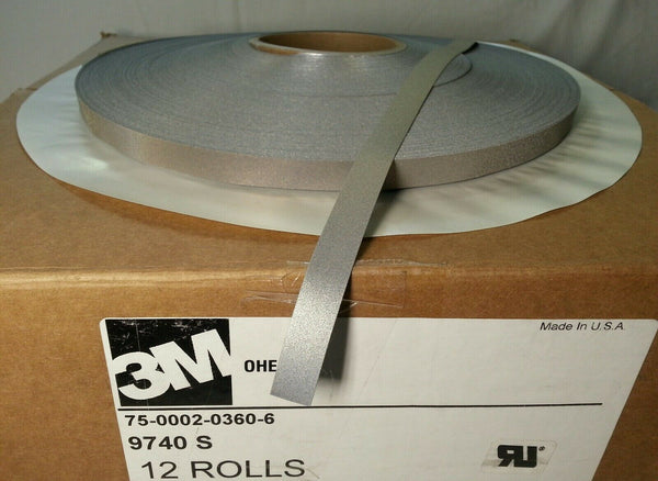 1roll 200m Scotchlite 3M 9740s, 75-0002-0360-6 iron-on Reflective Material ,1/2"