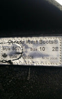 Canada West Bikers, Used, Motorcycle Boot, mens Size10, Vibram Sole, SKBAWA-b093
