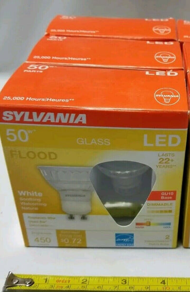 Lot of 6, Sylvania LED 6, PAR 16, GU10, 120VAC, 6W,Bulbs, reg $27.00 SKBAWA-b112