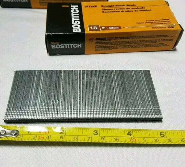 2,000 pcs Bostitch BT1350B-1M 18GA Brad Nails 2", reg $19.95, SKBAWA-b545