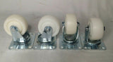 Pack of 4, 3" Swivel Nylon Caster Wheel, Heavy Duty Caster, reg $36, SKBAWA-nnnn