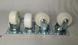 Pack of 4, 3" Swivel Nylon Caster Wheel, Heavy Duty Caster, reg $36, SKBAWA-nnnn
