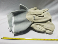 1pr, HUCK Cowhide Three-Finger Welding Mitt, glove, Med, reg$14.95, SKBAWA-B053