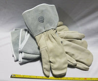 1pr, HUCK Cowhide Three-Finger Welding Mitt, glove, Med, reg$14.95, SKBAWA-B053