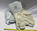 1pr, HUCK Cowhide Three-Finger Welding Mitt, glove, Med, reg$14.95, SKBAWA-B053