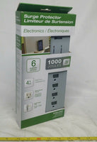 Woods, 6-Outlet, Surge Protector, 4 ft cord, 41453, reg $24.00 SKBAWA-s038