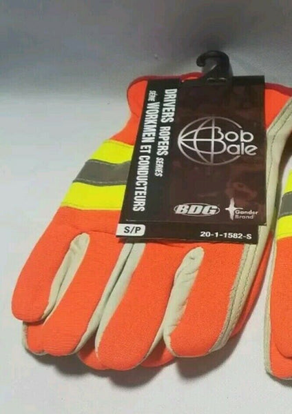 1pair Bob Dale Driver Ropers Series Hi-Viz Glove 2011582-S, reg $19 SKBAWA-B029
