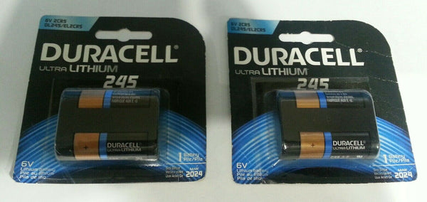 2 Duracell Ultra Lithium 245 6V 2CR5 DL245 Battery Exp Mar 2024 SKBAWA-b055