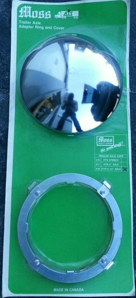 Moss 618, 6 1/4, Semi Trailer Axle Ring Adapter & Cover Cap chrome SKBAWA-nnnn
