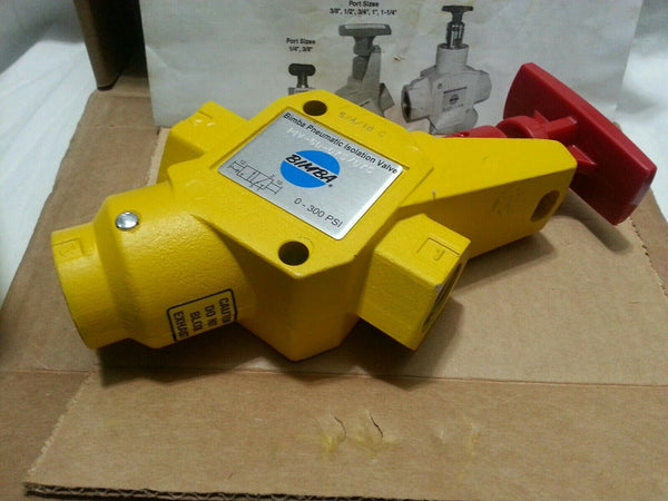 BIMBA, PIV-60-075/075, PIV60075075 PNEUMATIC ISOLATION VALVE, new , SKBAWA-b050