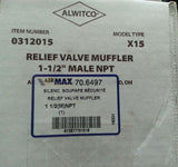 Alwitco 0312015, X15 Atomuffler Relief Valve Muffler 1 1/2" Male NPT SKBAWA-s030
