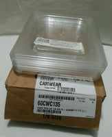 6pack Cambro 60CWC135 Camwear 1/6 Size Clear Polycarbonate Flat Lid, SKBAWA-b057