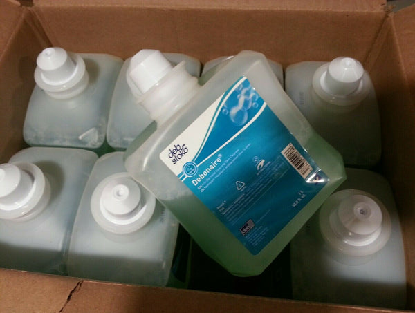 8x 1L DEB Debonaire (218) Anti-Bacterial Foaming Skin Cleanser, JH1, SKBAWA-s041