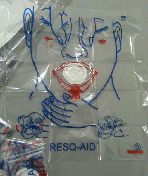 50pack RESQ-AID GK3002, CPR Face Shield, disposable, reg $14.00 skbawa-nnnn