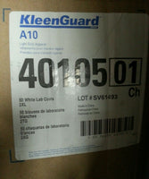 50pcs KleenGuard A10, 40105-01 White Lab Coats, size 2XL,  SKBAWA-nnnn